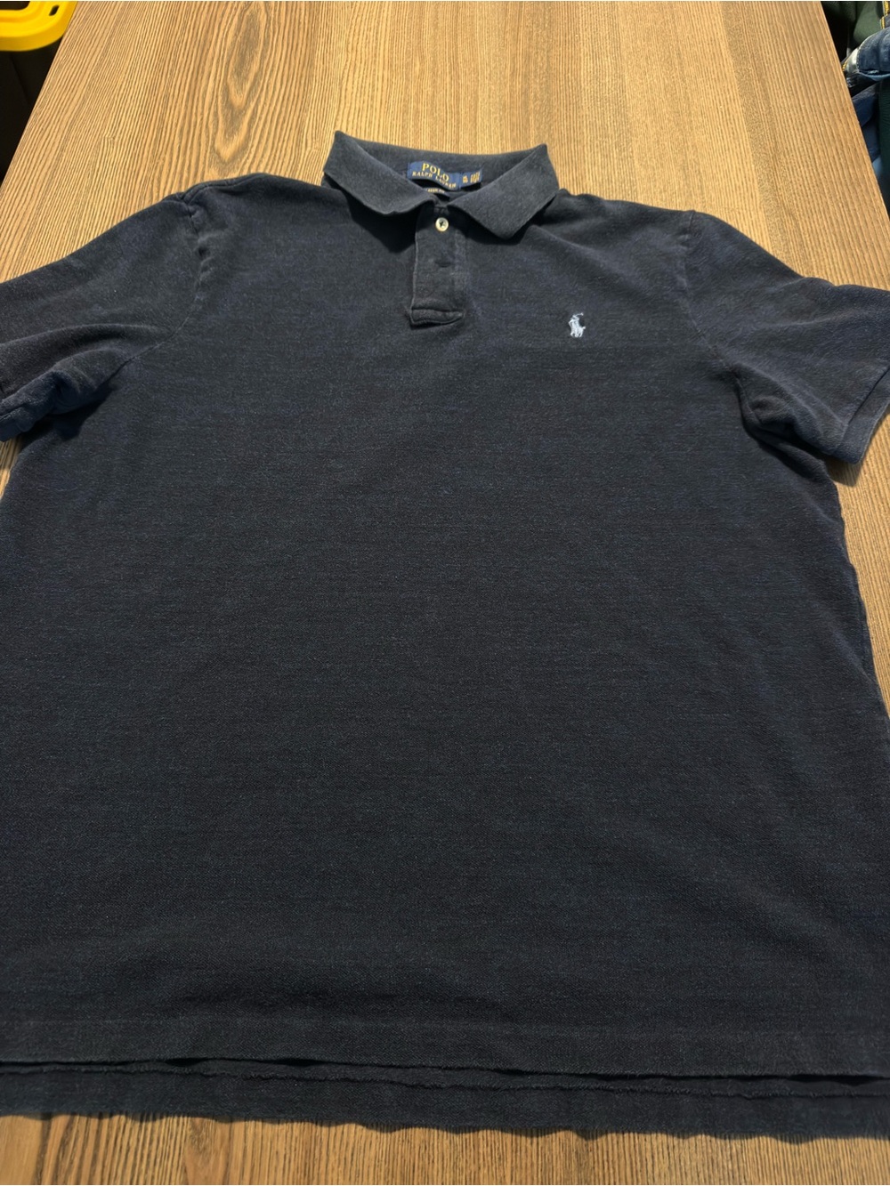 Ralph Lauren Men's Polo Shirt in Dark Navy with light blue Pony